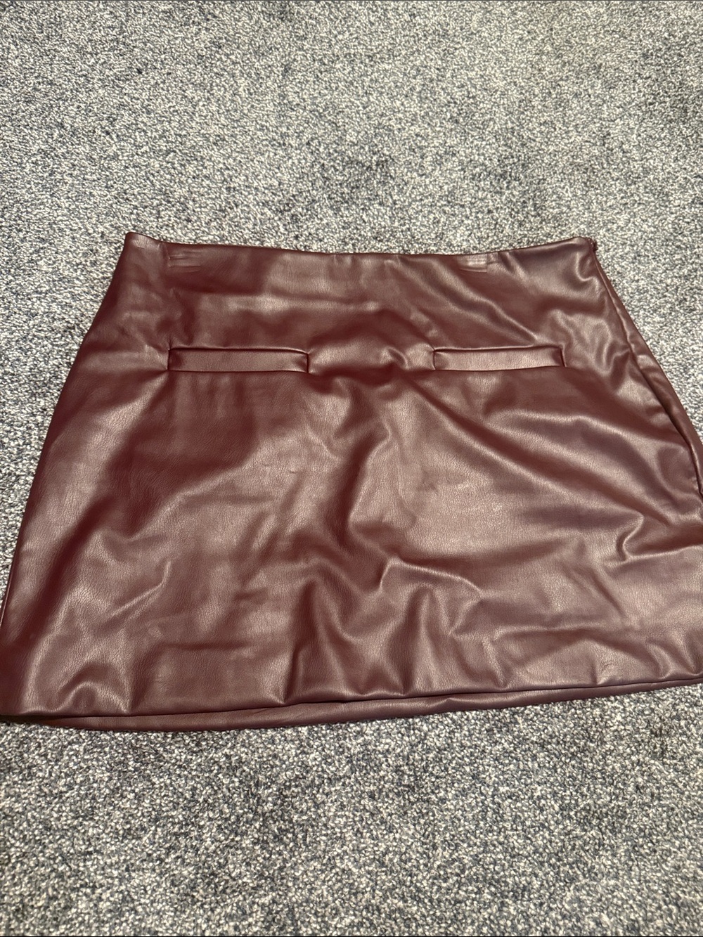 A new day mini skirt size 12 in burgundy